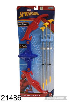 Imagen de ARCO Y FLECHA X3 SPIDERMAN CON BLANCO 6.26
